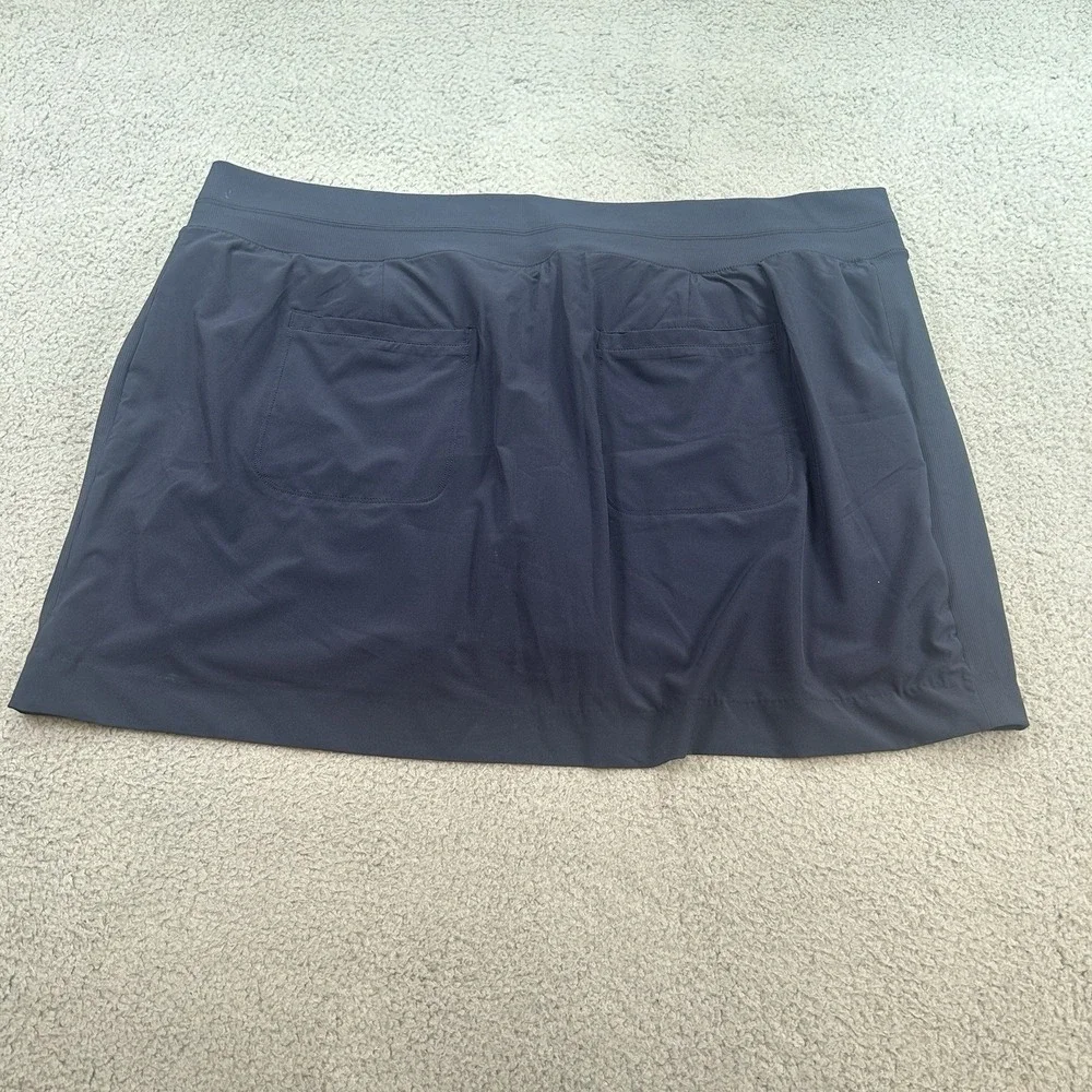 Athleta Salutation Performance Skort Women's Blue Size 24 Stretch Pocket Athleti